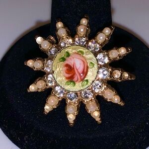 Vintage flower brooch